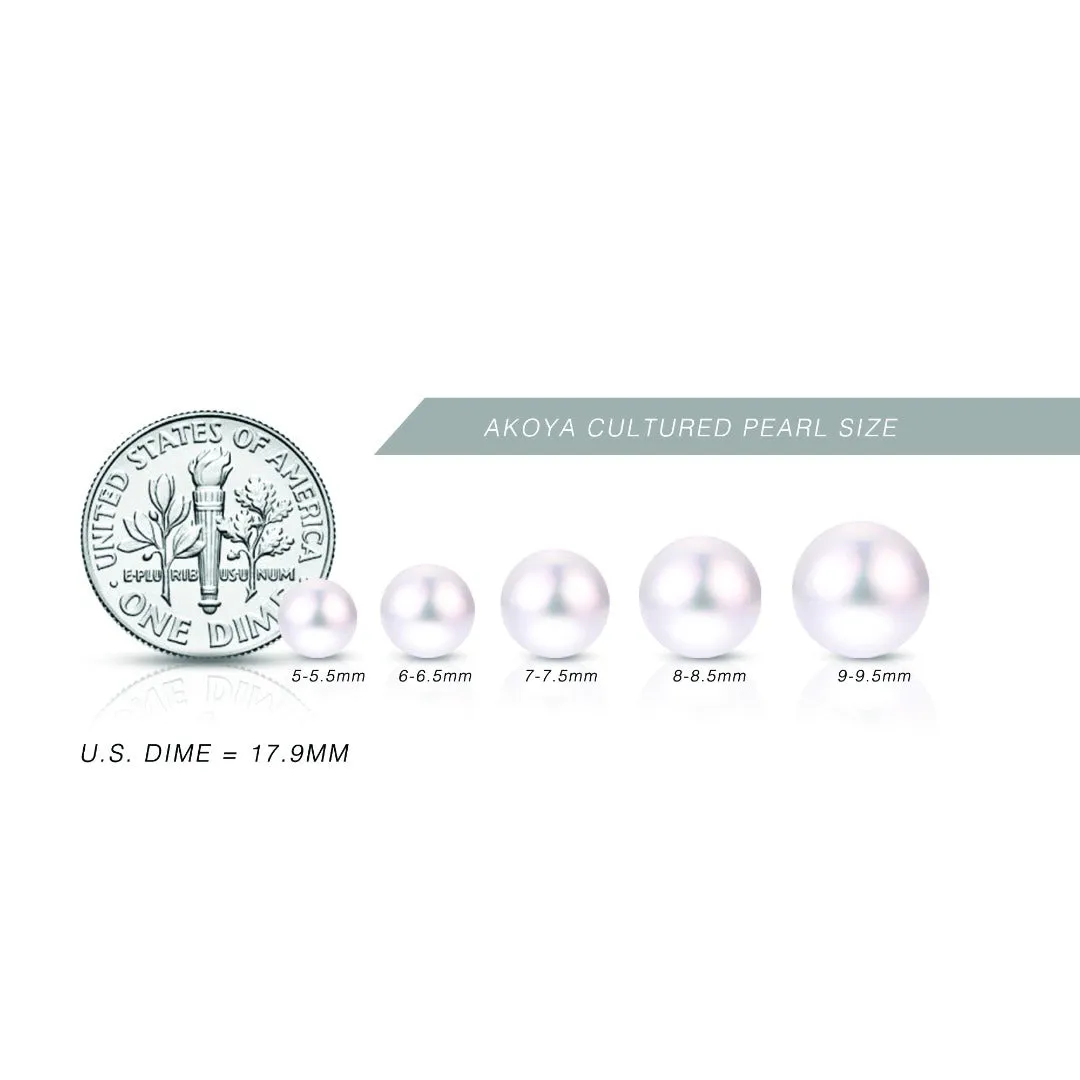 4mm A Akoya Pearl 14K Yellow Gold Stud Earrings