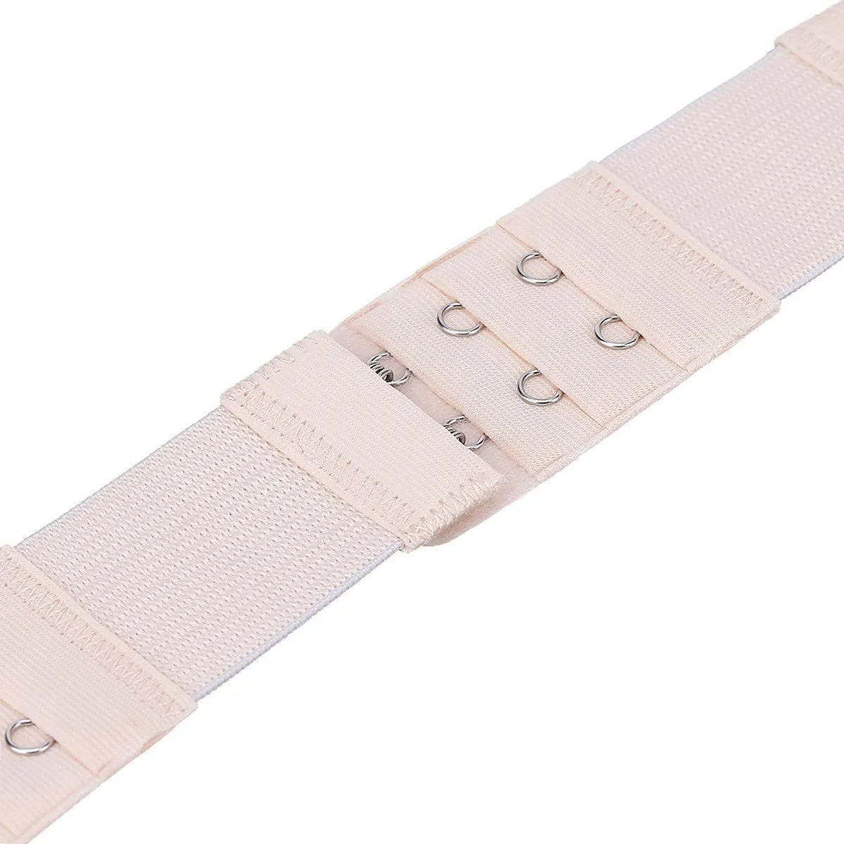 6 Pieces Women's Soft Comfortable Elastic Bra Extenders Bra Extension Strap 2 Hook 3 Row Lady's Bra Extender Bra Band
