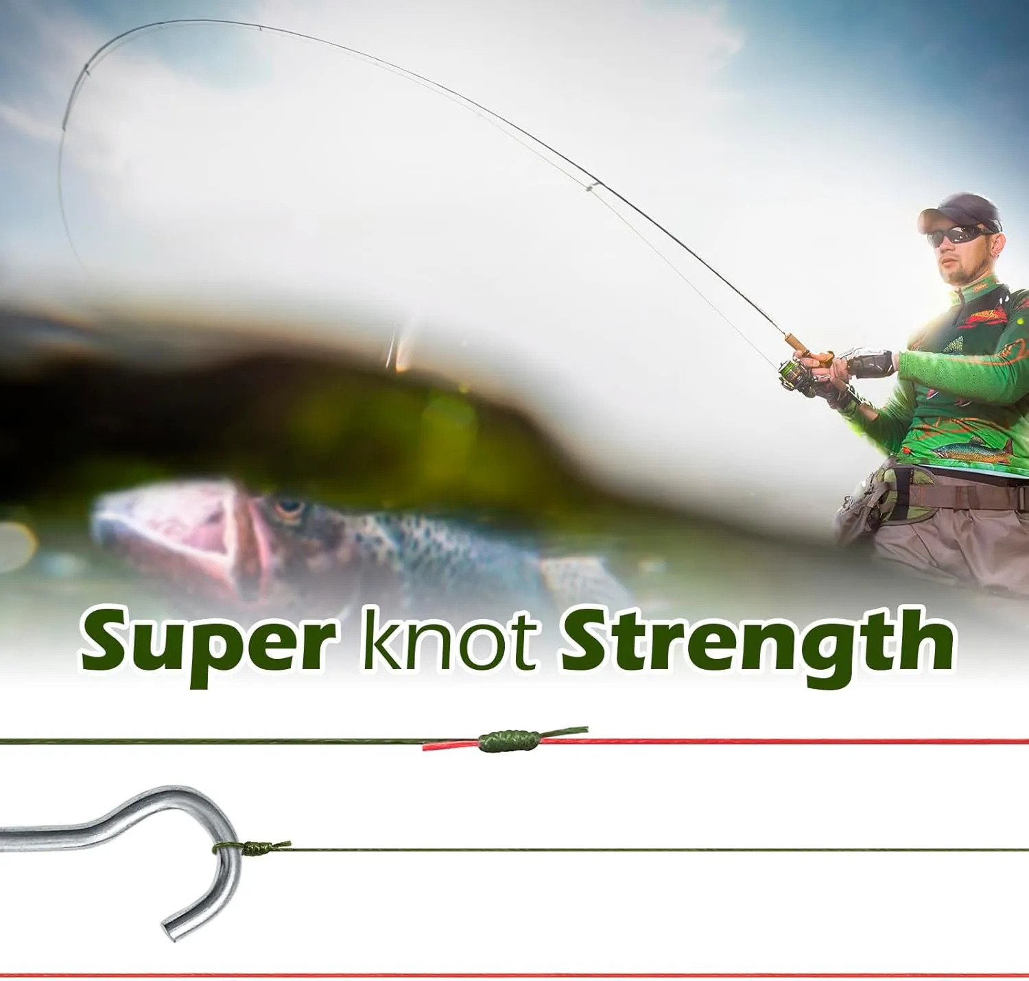 Ashconfish Braided Fishing Line- 9 Strands Super Strong PE Fishing Wire-Abrasion Resistant - Zero Stretch-Small Diameter-Multiple Colors, 100M/109Yds-300M/328Yds-500M/547 Yds -15LB 20LB to 310LB