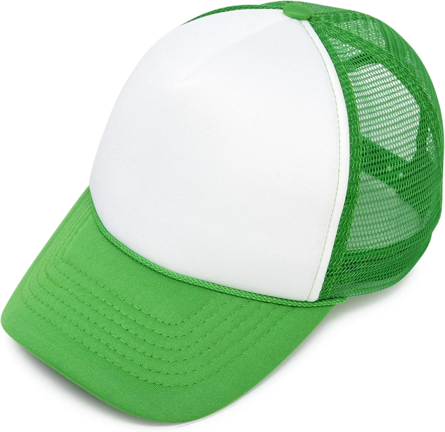 DALIX Two Tone Trucker Hat Summer Mesh Cap with Adjustable Snapback Strap