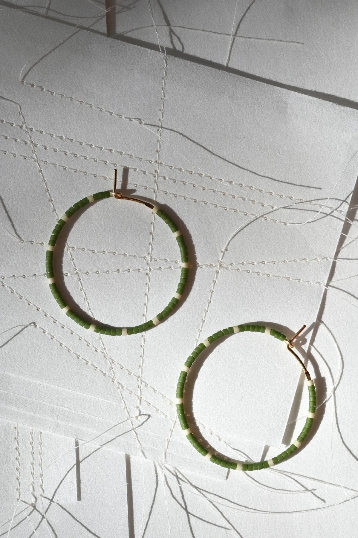Dipsea Earrings, Olive/Sage - Small