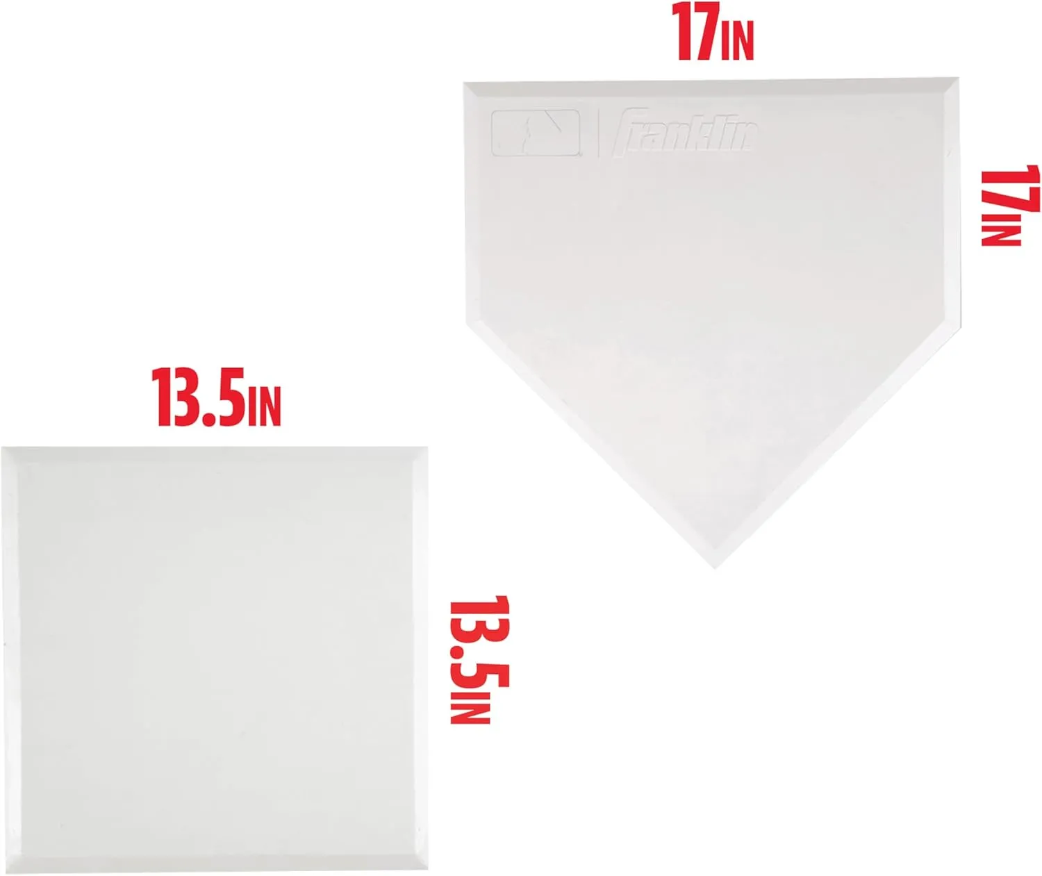 Franklin Sports MLB Baseball Base Set - Throw Down Rubber Bases for Baseball   Softball with Home Plate - Portable Backyard Baseball, Softball, Kickball Bases