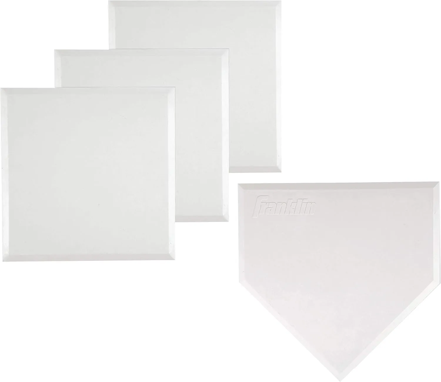 Franklin Sports MLB Baseball Base Set - Throw Down Rubber Bases for Baseball   Softball with Home Plate - Portable Backyard Baseball, Softball, Kickball Bases