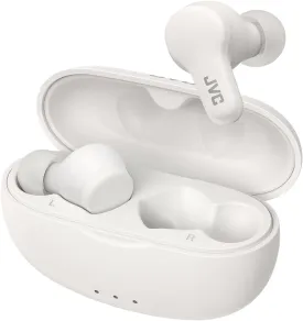 JVC Gumy True Wireless Earbuds, Bluetooth 5.3, Charging Case, 24-Hour Playback, IPX4 Water Resistant, Comfortable Secure Fit with XS/S/M/L Earpieces, Built-in Mic for Calls, iPhone/Android/PC - HAA7T2