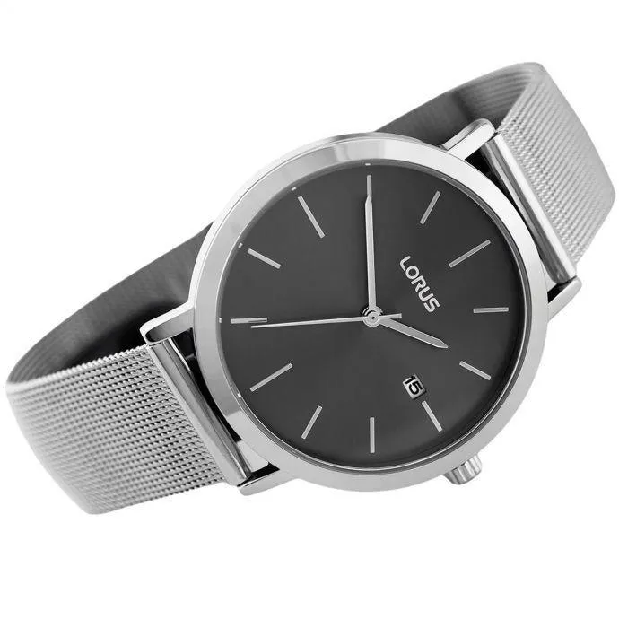 Lorus RH919KX9 Grey Mesh Strap Men's Watch
