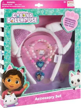 LUV HER Headbands for Girls - Kids Jewelry for Girls - Dress Up Set All in one Giftable Box - Headband - Play Jewelry Set - 4pc (Toddler Headband, Necklace, Dress Up Bracelet, Ring) Ages 3 
