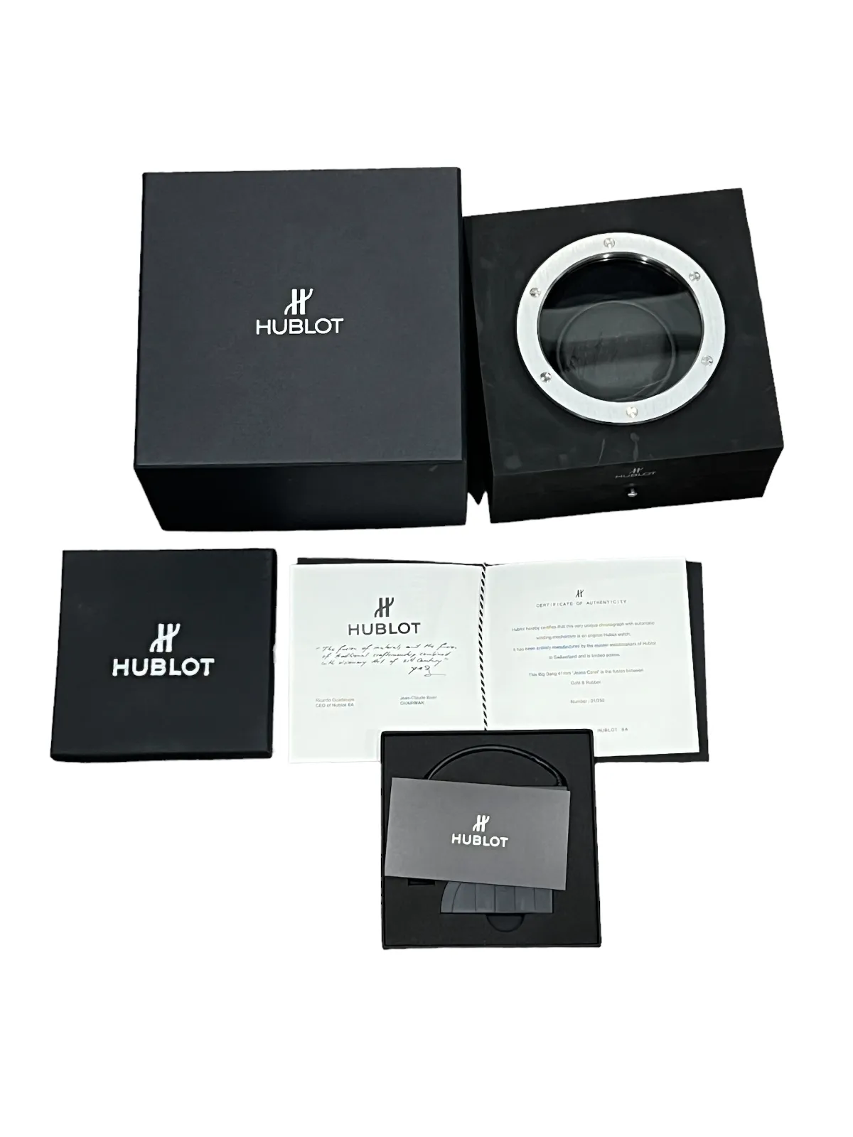 Mens Hublot Big Bang Jeans Carat 18K Gold Sapphires Diamonds Lim Ed Of 250
