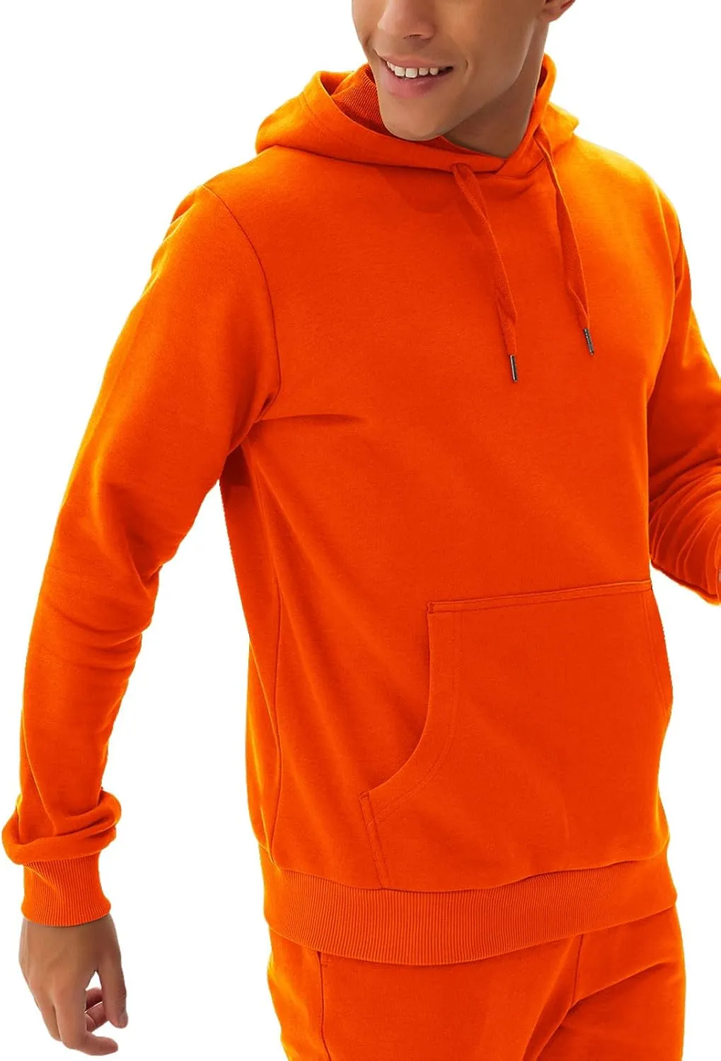 Men's Tacksuit 2-Piece Active Set:Fleece Pullover Sweatshirt and Sweatpants,Jogging Sweatsuit Outfit