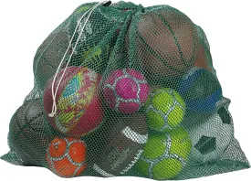 Mesh Equipment Bag - 32 x 36 and 24 x 36 - Adjustable, sliding drawstring cord closure. Perfect mesh bag for parent or coach, making it easy to transport and keeping your sporting gear organized.