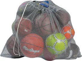 Mesh Equipment Bag - 32 x 36 and 24 x 36 - Adjustable, sliding drawstring cord closure. Perfect mesh bag for parent or coach, making it easy to transport and keeping your sporting gear organized.