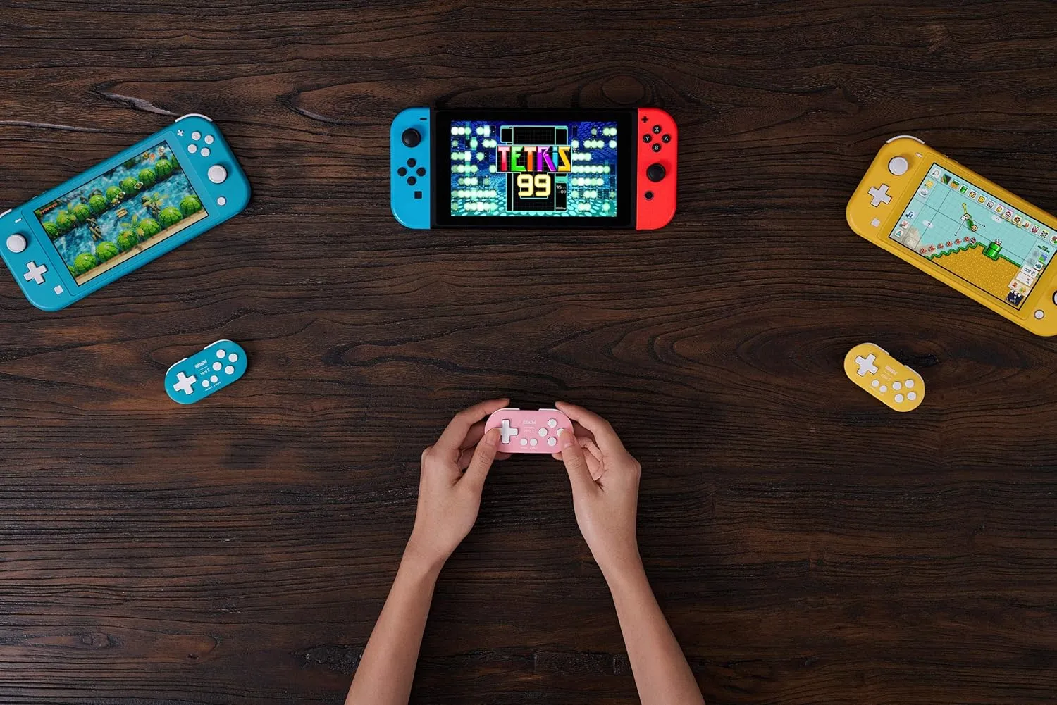 Nargos 8Bitdo Zero 2 Bluetooth Key Chain Sized Mini Controller for Nintendo Switch, Windows, Android and macOS (Turquoise Edition)