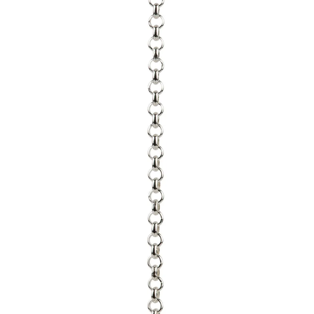 Open Heart Pendant Necklace in Silver