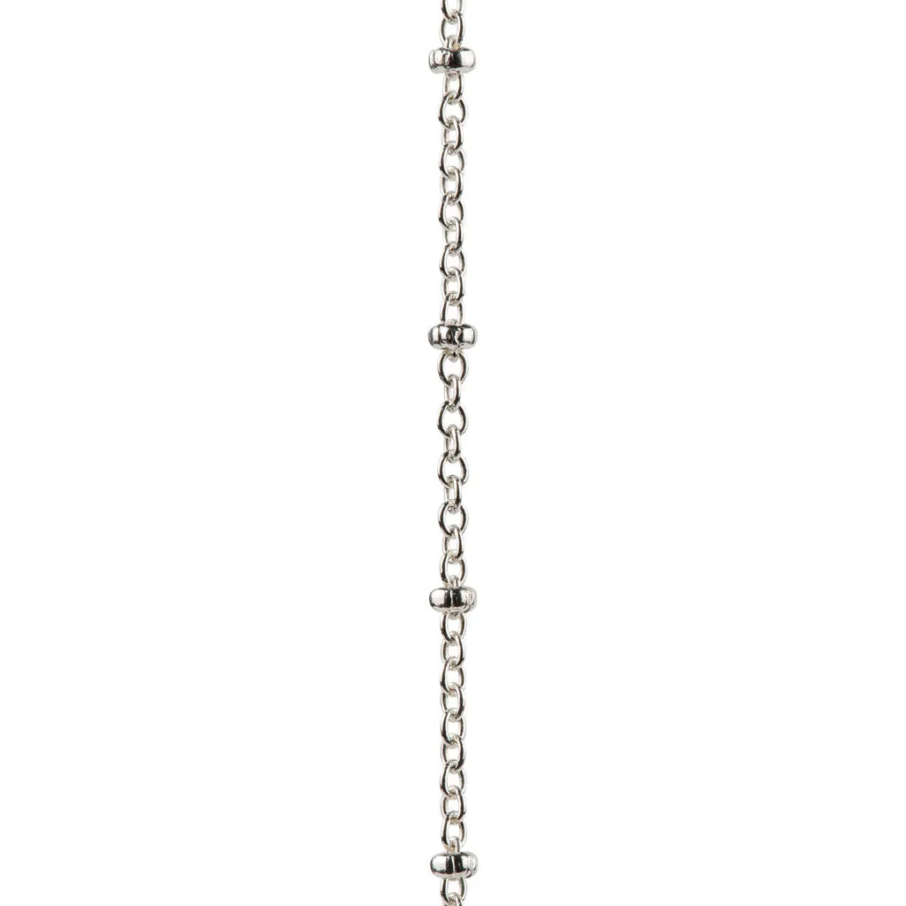 Open Heart Pendant Necklace in Silver