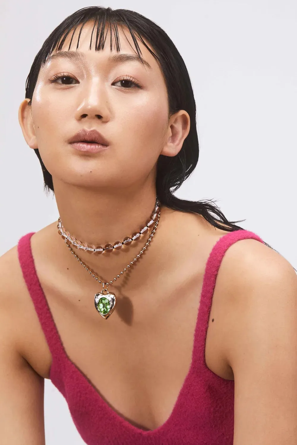 Pacha Necklace in Silver - Light Blue