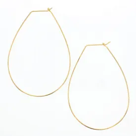 Pear Hoop Earrings
