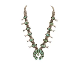 Sonoran Turquoise Squash Blossom Necklace | Joelias Draper