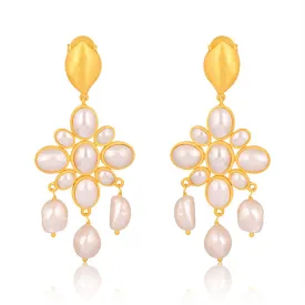 Swept Away Drop Earrings - Pearl