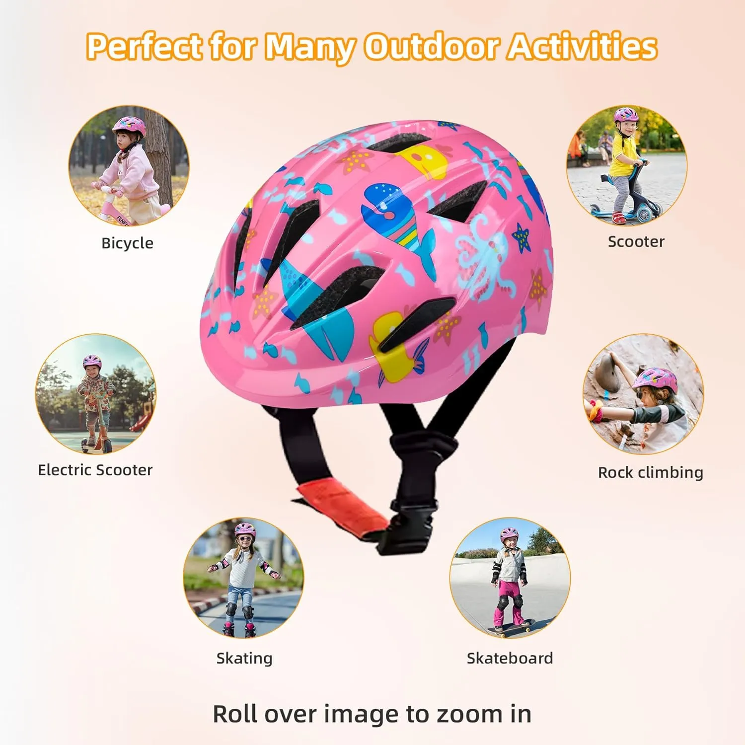 Toddler Bike Helmet for Kids Age 1 2 3 4 5 - Girls Boys Bicycle Helmets 1-5 Year Old - Baby Infant Skateboard Helmet Ages 2-4 for Boy Girl - Kid Child Skate Scooter Toys Helmet Birthday Gifts
