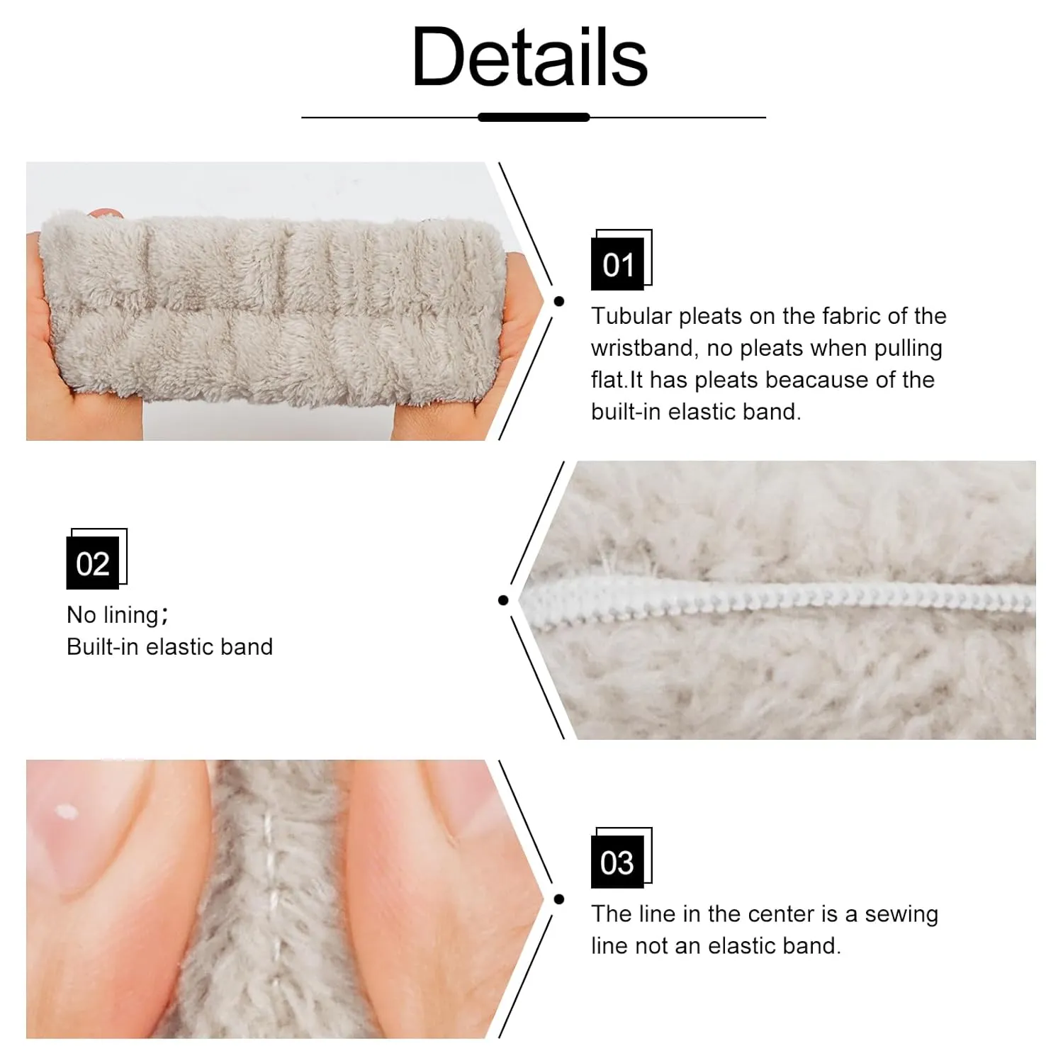 WHAVEL 6PCS Spa Headband and Wristband Set, Face Wash Headband Makeup Skincare Headband Wrist Bands for Washing Face